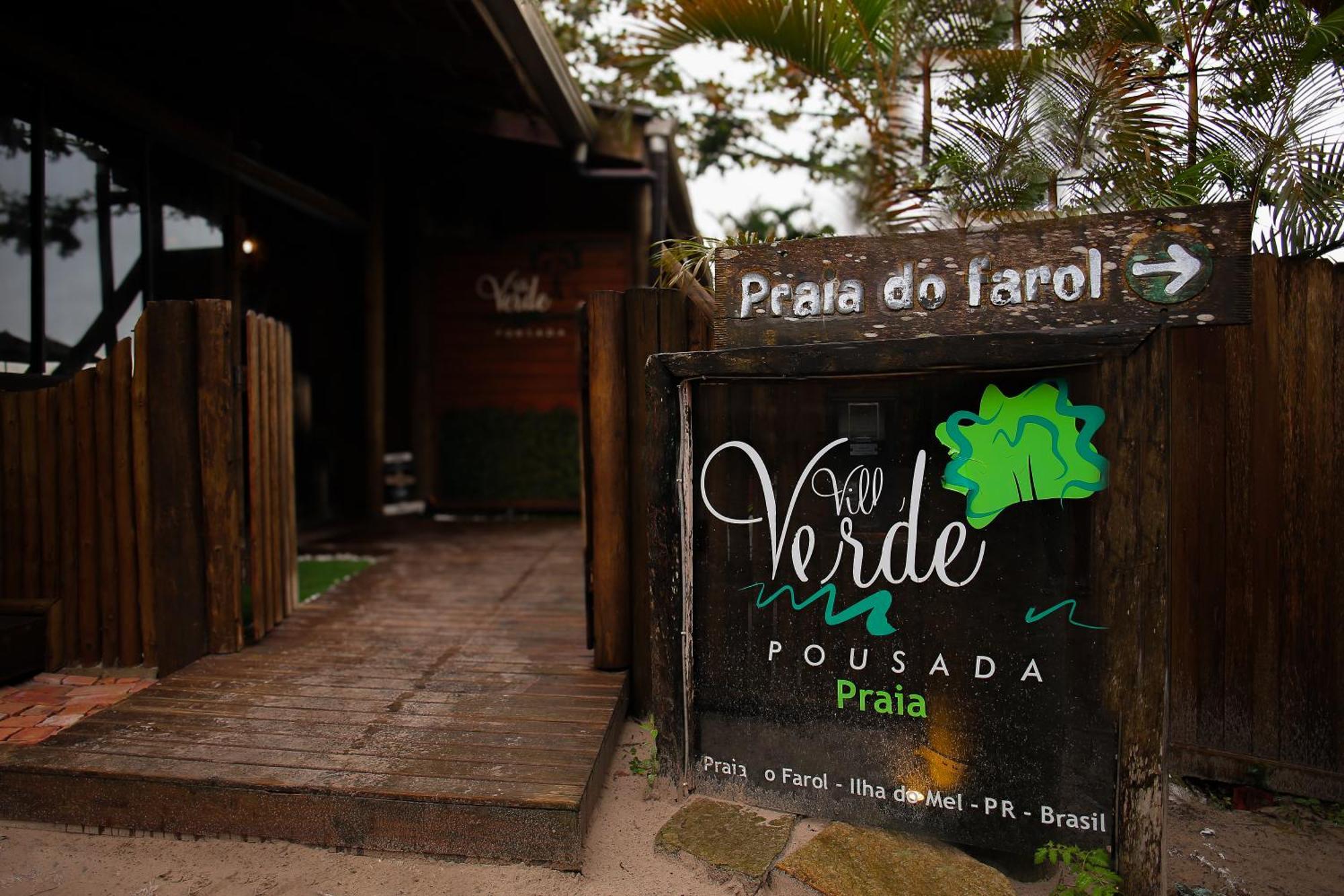 Pousada Villa Verde - Frente Para A Praia Do Farol Ilha do Mel Exterior foto