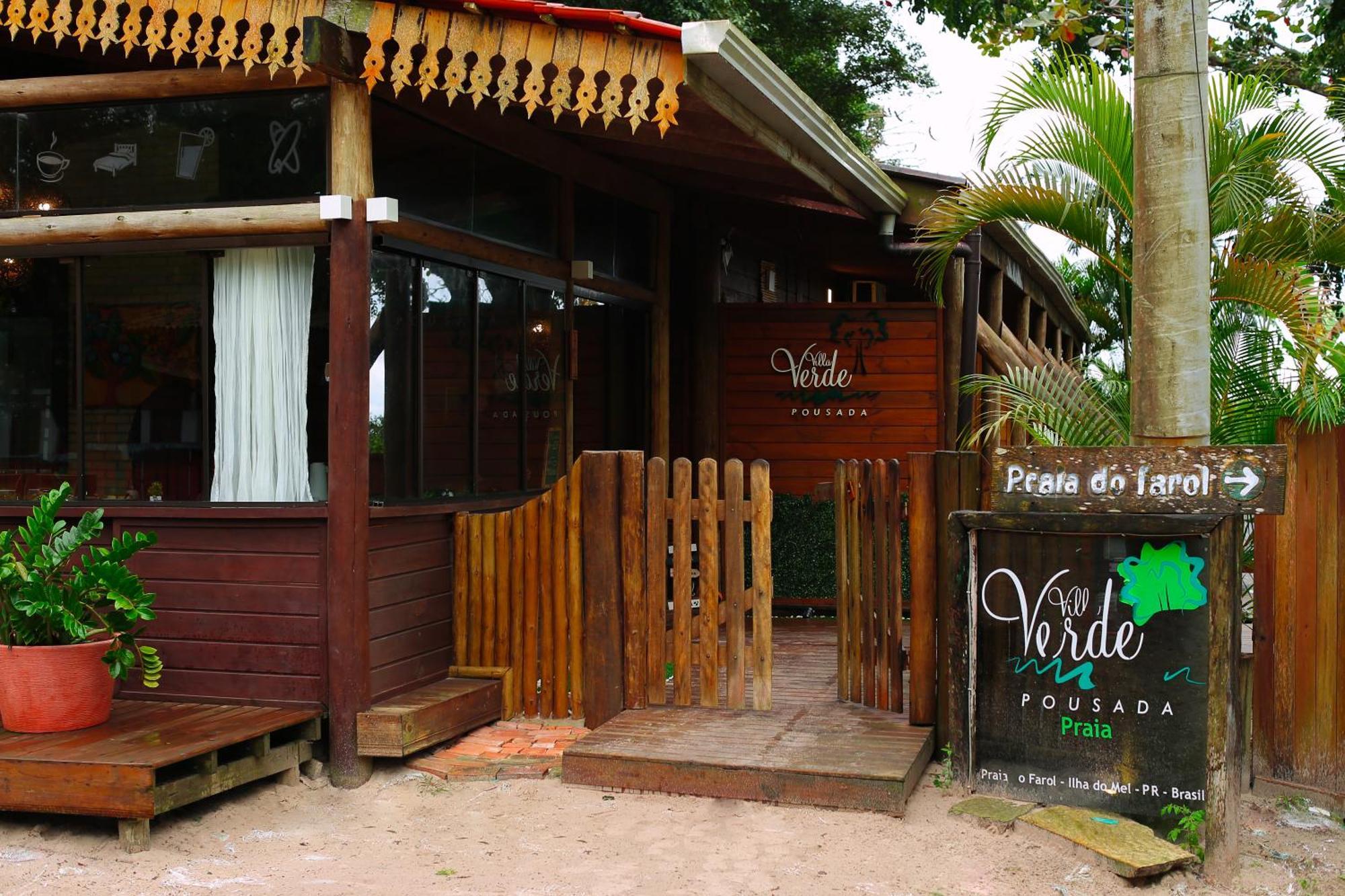 Pousada Villa Verde - Frente Para A Praia Do Farol Ilha do Mel Exterior foto